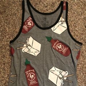 Mens Grey Tank Top Size Small